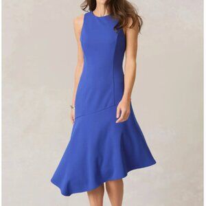 Maggy London Sleeveless Asymmetric Hem Midi Dress
